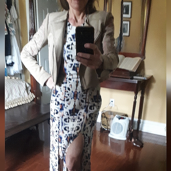 BCBG Nicholas applique faux suede jacket - Picture 7 of 8